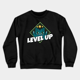 Level Up Kitty Crewneck Sweatshirt